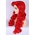 billige Kostymeparykk-havfrue parykk topcosplay ariel parykk voksne kvinner parykker rød lang krøllet cosplay parykk halloween parykk