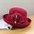 Χαμηλού Κόστους Καπέλα για Πάρτι-καπέλα τεχνητό φτερό πολυ / βαμβακερό μείγμα μπόουλερ / καπέλο κλος κάδος καπέλο καπέλο Fedora καπέλο kentucky ντέρμπι κοκτέιλ βασιλικός γάμος αστκότ φθινοπώρου κομψός με απλικέ με πούπουλα