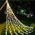 billige Holiday String Lights-juletre lysslynge lys utendørs dekorasjon stjerne lys 8 moduser plug in 350 led foss juletre stjerne topper fe lys for terrasse ferie jul dekor fargerik belysning eu us au uk plugg