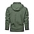 cheap Men&#039;s Jackets &amp; Coats-Men&#039;s Outdoor Jacket Regular Solid Color Quilted Sporty Daily Rain Waterproof Green Black Khaki Navy Blue
