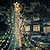 billige Holiday String Lights-juletre lysslynge lys utendørs dekorasjon stjerne lys 8 moduser plug in 350 led foss juletre stjerne topper fe lys for terrasse ferie jul dekor fargerik belysning eu us au uk plugg