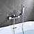 abordables Grifería para bañera-grifo de la bañera - grifos mezcladores de ducha de baño con válvula de cerámica montada en la pared galvanizada contemporánea
