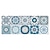voordelige Tegelstickers-24 stks creatieve keuken badkamer woonkamer zelfklevende muurstickers waterdichte mode blauwe mandala tegel stickers