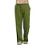povoljno Yoga ruházat-muške hlače za jogu široke nogavice elastične hlače za vježbanje u struku brzo sušeće vlage koje odvajaju vlagu zelena kaki boja siva pamuk fitnes povremena ljetna plus sportska aktivna odjeća rastezljive labave džepove