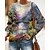 cheap Hoodies &amp; Sweatshirts-Women&#039;s Sweatshirt Pullover Print Active Streetwear Gray Graphic Prints Sports Long Sleeve Round Neck