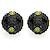 abordables Juguetes para perro-Paquete de 2 juguetes de bolas para perros juguetes interactivos para perros bola de aperitivos bola con fugas para limpiar los dientes de mascotas / masticar / jugar iq treat ball 2,75 pulgadas / 7