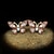 hesapli Küpeler-Kadın&#039;s AAA Kübik Zirkonya Küpe Fantezi Değerli Lüks Zarif Renkli Moda Avrupa Küpeler Mücevher YAKUT Uyumluluk Cadılar bayramı Cadde Hediye Seyahat Festival 1 çift