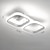 billige Taklamper med dimming-2-lys 3-lys dimbar taklampe led geometriske former flush-mount lys aluminium silikagel moderne stil metallmalte overflater led 110-120v 220-240v / ce-sertifisert