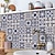 cheap Tile stickers-24/48pcs Tile Stickers Waterproof Creative Kitchen Bathroom Living Room Self-adhesive Wall Stickers Waterproof Nordic Style Tile Stickers