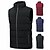 cheap Tees &amp; Shirts-Men&#039;s Fishing Vest Quilted Puffer Vest Down Vest Down Winter Outdoor Thermal Warm Windproof Lightweight Breathable Winter Jacket Trench Coat Top Skiing Fishing Climbing Blue Black Red