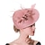 זול כובעים וקישוטי שיער-fascinators קנטאקי כובע דרבי כיסוי ראש כובע דלי פשתן כובע צלוחית מסיבת חתונה / ערב קוקטייל רויאל אסטקוט חתונה אלגנטית עם נוצות / כיסוי ראש פרווה