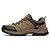 cheap Sports &amp; Outdoor Shoes-Men&#039;s Hiking Shoes Sneakers Walking Shoes Shock Absorption Breathable Lightweight Wearproof Low-Top Fishing Hiking Climbing Leather Autumn / Fall Spring Army Green Grey Khaki / Cross-Country