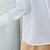 baratos Tops básicos de mulher-Mulheres Blusa Branco Vermelho Castanho Claro Tecido Brilhante Cordões Manga Longa Trabalho Diário Roupa de rua Colarinho de Camisa Padrão Seda como cetim S