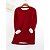 cheap Plus Size Casual Dresses-Women&#039;s Basic Casual Wine Red Big red Black Solid Color Home Crew Neck Long Sleeve