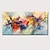 رخيصةأون لوحات تجريدية-لوحة زيتية مصنوعة يدويًا مرسومة باليد جدار الفن التجريدي الأحمر والأصفر المناظر الطبيعية لتزيين المنزل ديكور توالت قماش بدون إطار غير ممتد