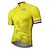 cheap Men&#039;s Jerseys-21Grams Men&#039;s Cycling Jersey Short Sleeve Bike Jersey Top with 3 Rear Pockets Mountain Bike MTB Road Bike Cycling UV Resistant Breathable Quick Dry Reflective Strips Yellow Red Blue Netherlands