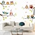cheap Decorative Wall Stickers-Cartoon Owl Branch Wall Stickers Living Room Kids Room Kindergarten Removable Pre-pasted PVC Home Decoration Wall Decal 2pcs
