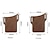 cheap Men&#039;s Bags-Men&#039;s Fanny Pack PU Leather Outdoor Solid Color PU leather brown (increase) PU leather brown (regular) PU leather dark coffee color (increase)