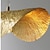 cheap Island Lights-46 cm LED Pendant Lights Lotus Leaf-Shaped Metal Lampshade Creative Hanging Lamp Lantern Design Flush Mount Metal Electroplated Modern 220-240V