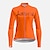 cheap Cycling Jerseys-21Grams Racing Cycle Heartbeat Women&#039;s Long Sleeve Cycling Jersey Spandex Polyester Green Orange Red Heart Funny Bike Top Mountain Bike MTB Road Breathable Quick Dry Moisture Wicking Sports Clothing