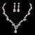 levne Sady šperků-Svatební šperky Soupravy 1 sada Kubický zirkon Měď 1 x náhrdelník Náušnice Dámské Luxus Elegantní Kapka Sada šperků Pro Svatební Párty Výročí