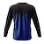 cheap Cycling Jerseys-21Grams® Men&#039;s Downhill Jersey Long Sleeve Mountain Bike MTB Road Bike Cycling Graphic Gradient Shirt Blue Breathable Quick Dry Moisture Wicking Sports Clothing Apparel / Athleisure
