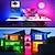billige LED Lyskæder-led strip lys 65.6ft-20m farve skiftende led lys strips med musik synkronisering fjernbetjent indbygget mikrofon bluetooth app kontrol rgb led lys til soveværelse fest køkken tv hjem