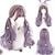ieftine Peruci Costum-perucă cosplay sintetică lolita harajuku lungă umbre colorate cu breton peruci ondulate naturale roz violet albastru peruci zilnice perucă de halloween