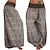 cheap Yoga Pants &amp; Bloomers-Women‘s Harem Pants Wide Leg Fold Over Waist Palazzo Bohemia Zumba Belly Dance Yoga Bloomers Bottoms Elephant Hippie Boho Navy ArmyGreen White Plus Size Sports Activewear