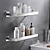 billiga Badrumshyllor-modernt badtoalettställ i rostfritt stål härdat glashylla dusch toalettartiklar ställ kosmetika förvaringsställ
