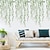 cheap Decorative Wall Stickers-Green Leaves Plants Wall Stickers Bedroom Living Room  Removable PVC DIY Home Decoration Bedroom Living Room  Wall Decal  2pcs