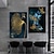 お買い得  植物画 プリント-壁アートキャンバスポスター絵画アートワーク画像抽象蝶ゴールド家の装飾dcorロールキャンバスフレームなしフレームなしストレッチなし