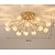 cheap Chandeliers-Flush Mount Chandelier LED Crystal Ceilling Light Metal Electroplated Nordic Style 110-240V