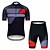 preiswerte Herrenbekleidungs-Sets-Herren Radhose kurz mit polster Radtrikot mit Radhose kurz Trägern fahrradbekleidung Radtrikot mit Radhose fahrradbekleidung Kurzarm MTB Mountain Rennrad Rot Weiß Schwarz Rrot Schwarz gelb / Lycra