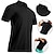 cheap Golf Clothing-21Grams FIT Men&#039;s Golf Shirt Tennis Shirt Breathable Quick Dry Moisture Wicking Short Sleeve T Shirt Top Slim Fit Patchwork Solid Color Summer Tennis Golf Running / Stretchy / Lightweight
