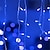cheap LED String Lights-Icicle String Light Decor Light IP44 Outdoor Holiday Light Icicle Curtain Lights 3.5M 5M 96Leds 216Leds Flexible String Light for New Year Xmas Party Decoration Garland Colorful Lighting EU US Plug