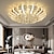 cheap Unique Chandeliers-52cm 82cm Ceiling Lights LED Unique Design Chandelier Flush Mount Lights Stainless Steel Nordic Style 110-120V 220-240V