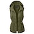 cheap Hiking Tops-Women&#039;s Hooded Military Anorak Safari Utility Drawstring Cargo Vest Winter Jacket Trench Coat Top Outdoor Thermal Warm Windproof Multi-Pockets Army Green Pink Black Fishing Climbing Traveling