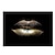 cheap People Prints-Wall Art Canvas Prints Painting Artwork Picture  gold lips Home Decoration Decor Rolled Canvas No Frame Unframed Unstretched