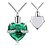 cheap Necklaces-ulatree urn necklaces for ashes cremation jewelry for ashes urns for human ashes heart necklaces for women memorial pendant always in my heart (light green)