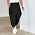 cheap Casual Pants-Men's Trousers Pants Trousers Tapered Carrot Pants Cropped Pants Casual Pants Drawstring Elastic Waist Novelty Solid Color Comfort Outdoor Ankle-Length Casual Daily Streetwear Streetwear Casual