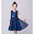 cheap Party Dresses-Kids Girls&#039; Dress Solid Colored Sleeveless Party Holiday Print Sweet Polyester / Cotton Knee-length Tulle Dress Summer Spring 3-12 Years Black White Red