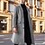 cheap Men&#039;s Trench Coat&amp;Outdoor Jackets-men&#039;s wool blend trench coat single breasted slim fit mid-length notched collar winter overcoat quilted pea coats