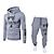 cheap Men&#039;s Tracksuit &amp; Hoodie-Men&#039;s Tracksuit Sweatsuit 2 Piece Street Long Sleeve Thermal Warm Moisture Wicking Soft Fitness Gym Workout Running Sportswear Activewear White Black Grey / Hoodie / Micro-elastic / Athleisure