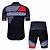 preiswerte Herrenbekleidungs-Sets-Herren Radhose kurz mit polster Radtrikot mit Radhose kurz Trägern fahrradbekleidung Radtrikot mit Radhose fahrradbekleidung Kurzarm MTB Mountain Rennrad Rot Weiß Schwarz Rrot Schwarz gelb / Lycra