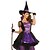 cheap Halloween Carnival Costumes-Witch Dress Cosplay Costume Hat Party Costume Adults&#039; Women&#039;s Cosplay Performance Party Halloween Halloween Carnival Masquerade Easy Halloween Costumes