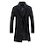 cheap Men&#039;s Trench Coat-Men&#039;s Winter Coat Overcoat Business Casual Winter Polyester Thermal Warm Windbreaker Outerwear Clothing Apparel Business Classical