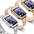 abordables Bracelets Apple Watch-Bracelet de Montre  pour Apple Watch Series 8 7 6 5 4 3 2 1 SE Acier Inoxydable Remplacement Sangle Diamant bling Bijoux Bracelet Bracelet