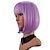 cheap Synthetic Trendy Wigs-Pink Wigs for Women Synthetic Wig Straight Bob with Bangs Wig Pink Short T-Rose Silver Grey White Blue Purple Hair 12 Inch Women‘s Pink Cosplay Wigs Christmas Party Wigs