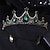 billige photobooth rekvisitter-juvelbesat barok dronning krone - rhinestone platin jubilæumskroner og diadem til kvinder, kostume fest hårtilbehør med ædelsten,elizabeth